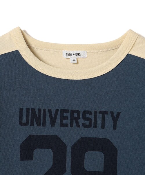 B:MING by BEAMS（ビーミングバイビームス）の「フットボール Tシャツ （100～140cm)（Tシャツ/カットソー・キッズ・ベージュ/ブルー系その他2・100/110/120/130/140）」の6枚目の写真
