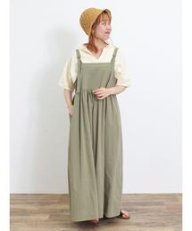 Samansa Mos2 | デニム/ツイルジャンパースカート(ワンピース)