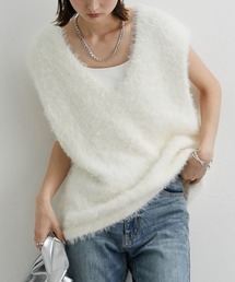 nissen | シャギーニットベスト(ベスト)