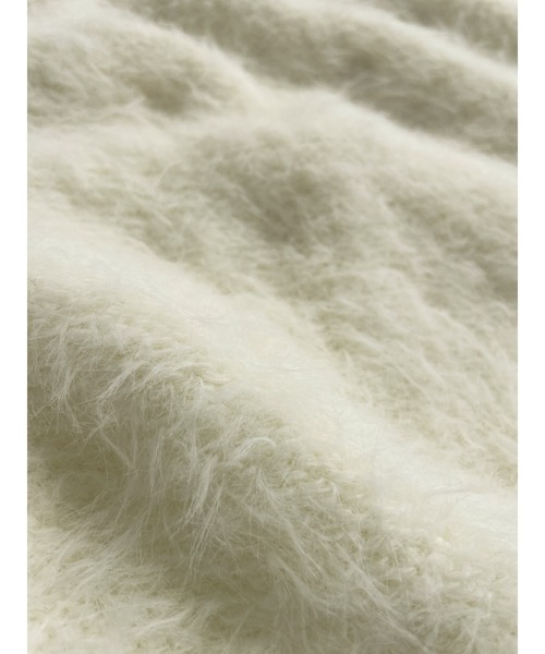 nissen（ニッセン）の「シャギーニットベスト（ベスト・レディース・ライトグレー/チャコールグレー/アイボリー・S/M/L/LL）」の4枚目の写真