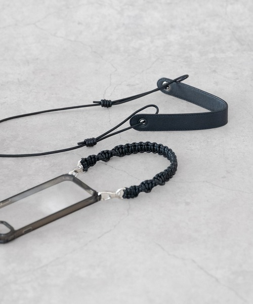 Senti(センティ)の「Dyneema(R) Leather DRAWSTRING 2WAYBAG / 超軽量ダイニーマレザードローストリング2WAYバッグ(ショルダーバッグ・メンズ・ブラック系その他/ブラック・FREE)」の17枚目の写真