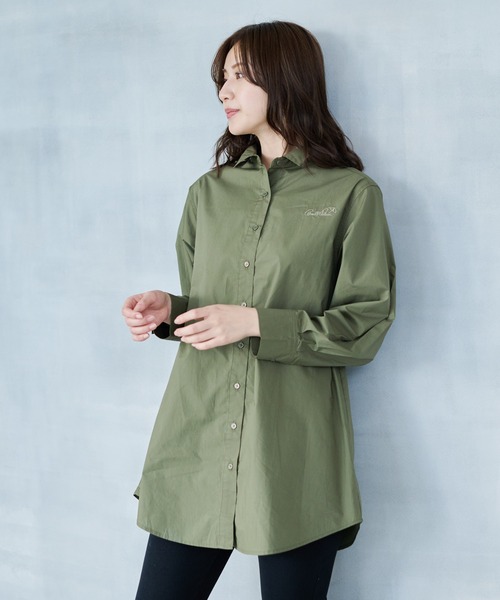 Arnold Palmer(アーノルドパーマー)の「ニットベスト × シャツ チュニック レイヤード セット(アンサンブル・レディース・ベージュ/ブラック・S/M/L)」の11枚目の写真