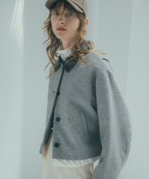 N.(N. Natural Beauty Basic) | ◆フェイクレザーカラーパテッドジャケット(ブルゾン)