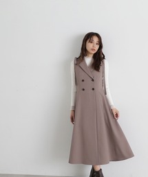 【値下げ】新品未使用Natural Beauty Basic 24AWジャンスカ ベルテッドタックジャンスカ | NATURAL BEAUTY BASIC
