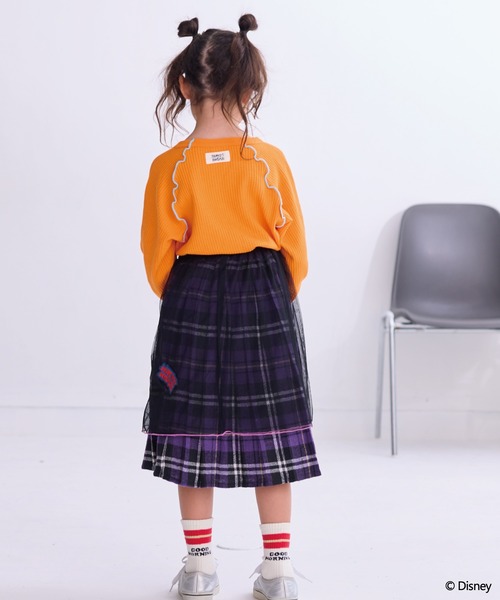 HOGAN RANCH WEAR（ホーガンランチウエア）の「ワッフルメローリブカットソー（Tシャツ/カットソー・キッズ・オレンジ/ブラック/オフホワイト・90/100/110/120/130/140/150）」の7枚目の写真