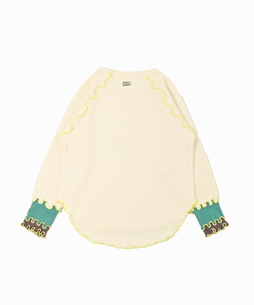 HOGAN RANCH WEAR（ホーガンランチウエア）の「ワッフルメローリブカットソー（Tシャツ/カットソー・キッズ・オレンジ/ブラック/オフホワイト・90/100/110/120/130/140/150）」の11枚目の写真