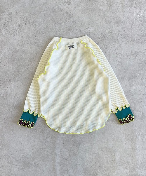 HOGAN RANCH WEAR（ホーガンランチウエア）の「ワッフルメローリブカットソー（Tシャツ/カットソー・キッズ・オレンジ/ブラック/オフホワイト・90/100/110/120/130/140/150）」の17枚目の写真