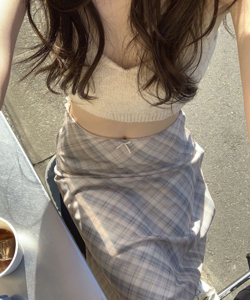 HALEY PESCA(ヘーリーペスカ)の「HALEY PESCA/チェックミディスカート(スカート・レディース・グレー/アイボリー・MEDIUM/SMALL)」の12枚目の写真