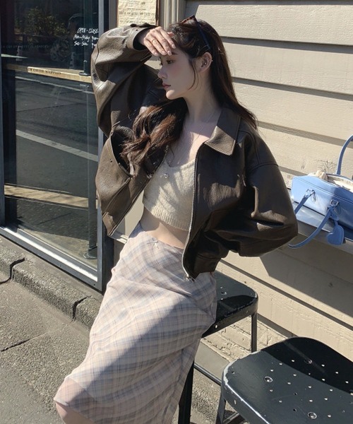HALEY PESCA(ヘーリーペスカ)の「HALEY PESCA/チェックミディスカート(スカート・レディース・グレー/アイボリー・MEDIUM/SMALL)」の16枚目の写真