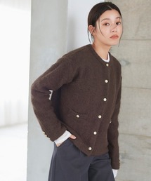 ゴールドボタンニットカーディガン
