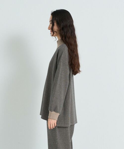 conges payes ADIEU TRISTESSE（コンジェ ペイエ アデュートリステス）の「リブタートルプルオーバー（Tシャツ/カットソー・レディース・ベージュ/グレー/カーキ・FREE）」の11枚目の写真