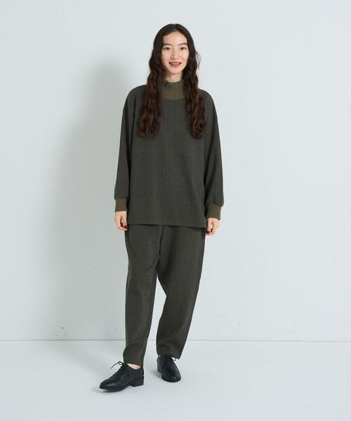 conges payes ADIEU TRISTESSE（コンジェ ペイエ アデュートリステス）の「リブタートルプルオーバー（Tシャツ/カットソー・レディース・ベージュ/グレー/カーキ・FREE）」の19枚目の写真