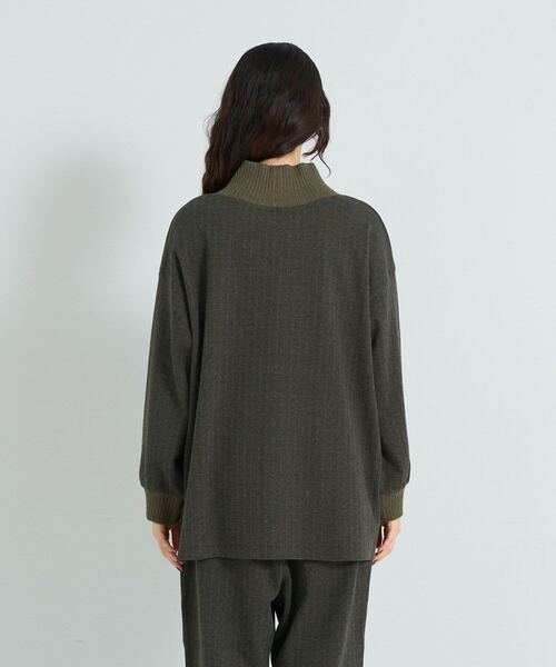 conges payes ADIEU TRISTESSE（コンジェ ペイエ アデュートリステス）の「リブタートルプルオーバー（Tシャツ/カットソー・レディース・ベージュ/グレー/カーキ・FREE）」の19枚目の写真