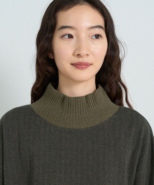 conges payes ADIEU TRISTESSE（コンジェ ペイエ アデュートリステス）の「リブタートルプルオーバー（Tシャツ/カットソー・レディース・ベージュ/グレー/カーキ・FREE）」の20枚目の写真