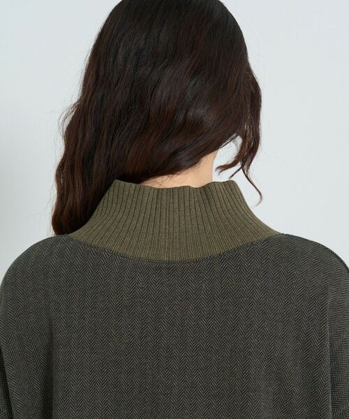 conges payes ADIEU TRISTESSE（コンジェ ペイエ アデュートリステス）の「リブタートルプルオーバー（Tシャツ/カットソー・レディース・ベージュ/グレー/カーキ・FREE）」の4枚目の写真