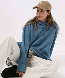 フェイクスウェードフーディー