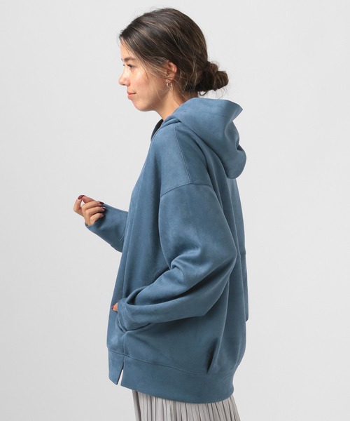 BAYFLOW（ベイフロー）の「フェイクスウェードフーディー（パーカー・レディース・モカ/ブルー/アイボリー・FREE）」の9枚目の写真