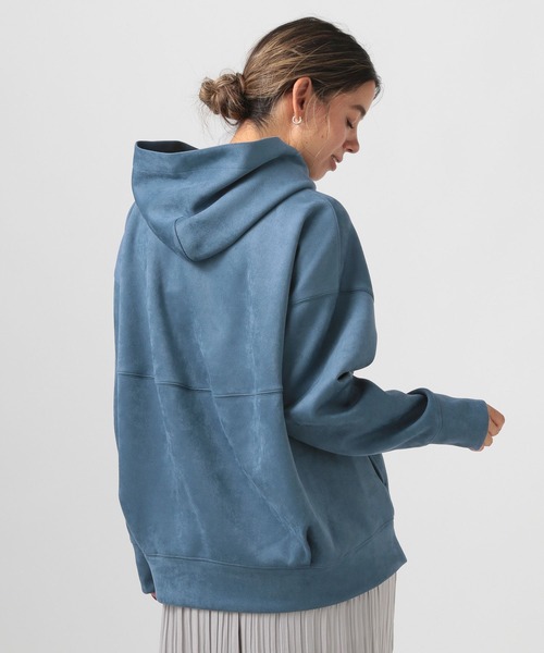 BAYFLOW（ベイフロー）の「フェイクスウェードフーディー（パーカー・レディース・モカ/ブルー/アイボリー・FREE）」の10枚目の写真