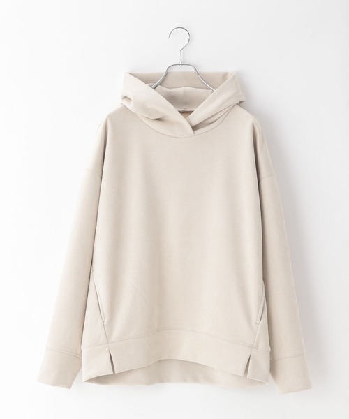 BAYFLOW（ベイフロー）の「フェイクスウェードフーディー（パーカー・レディース・モカ/ブルー/アイボリー・FREE）」の11枚目の写真