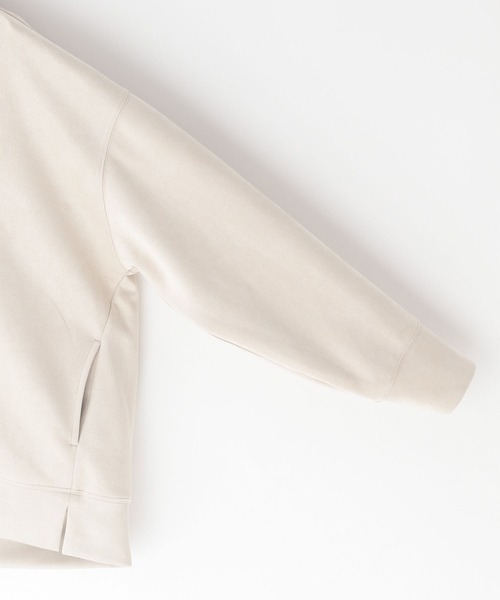 BAYFLOW（ベイフロー）の「フェイクスウェードフーディー（パーカー・レディース・モカ/ブルー/アイボリー・FREE）」の18枚目の写真