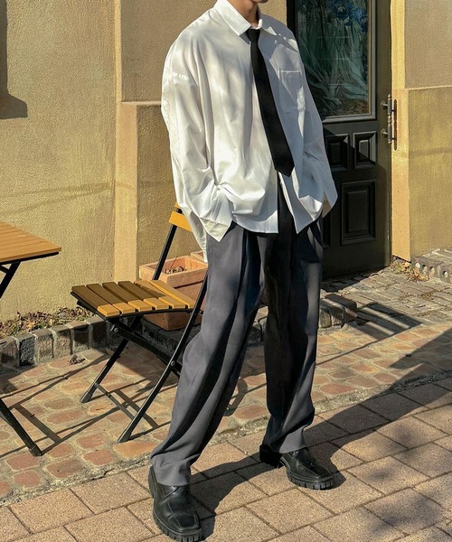 ASCLO(エジュクロ)の「ASCLO/タックスラックス(スラックス・メンズ・チャコール/ブラック・FREE)」の8枚目の写真