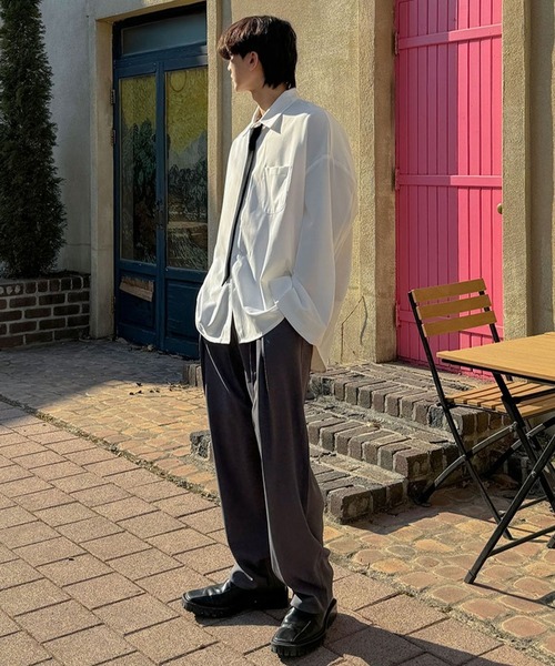 ASCLO(エジュクロ)の「ASCLO/タックスラックス(スラックス・メンズ・チャコール/ブラック・FREE)」の10枚目の写真