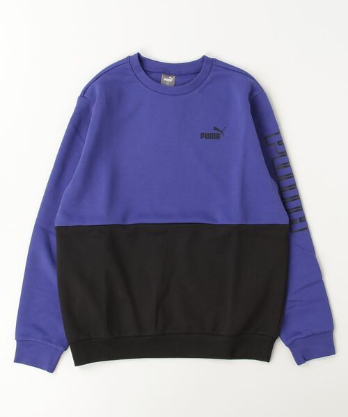 PUMA(プーマ)の「プーマ PUMA PUMA POWER MX クルー(スウェット・キッズ・オリーブ/ブルー/ブラック×ホワイト・100cm/110cm/120cm/130cm/140cm/150cm/160cm)」の3枚目の写真