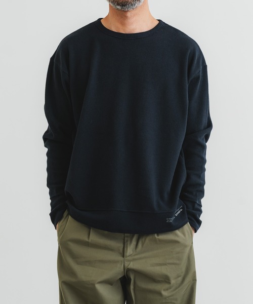 quadro（クオドロ）の「サーマルクルーネックプルオーバー（Tシャツ/カットソー・メンズ・ダークネイビー/キナリ/オリーブ/グレー・LARGE/MEDIUM）」の4枚目の写真