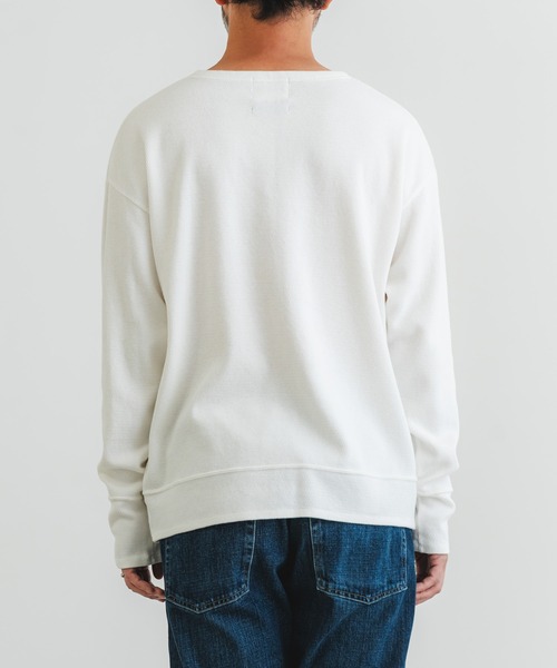 quadro（クオドロ）の「サーマルクルーネックプルオーバー（Tシャツ/カットソー・メンズ・ダークネイビー/キナリ/オリーブ/グレー・LARGE/MEDIUM）」の17枚目の写真