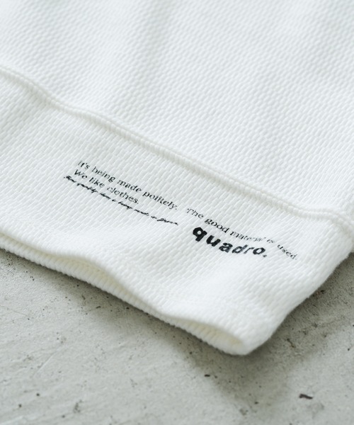 quadro（クオドロ）の「サーマルクルーネックプルオーバー（Tシャツ/カットソー・メンズ・ダークネイビー/キナリ/オリーブ/グレー・LARGE/MEDIUM）」の21枚目の写真