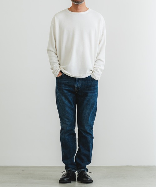 quadro（クオドロ）の「サーマルクルーネックプルオーバー（Tシャツ/カットソー・メンズ・ダークネイビー/キナリ/オリーブ/グレー・LARGE/MEDIUM）」の10枚目の写真