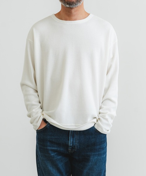 quadro（クオドロ）の「サーマルクルーネックプルオーバー（Tシャツ/カットソー・メンズ・ダークネイビー/キナリ/オリーブ/グレー・LARGE/MEDIUM）」の9枚目の写真