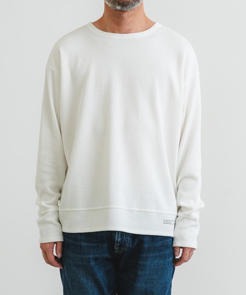 quadro（クオドロ）の「サーマルクルーネックプルオーバー（Tシャツ/カットソー・メンズ・ダークネイビー/キナリ/オリーブ/グレー・LARGE/MEDIUM）」の15枚目の写真
