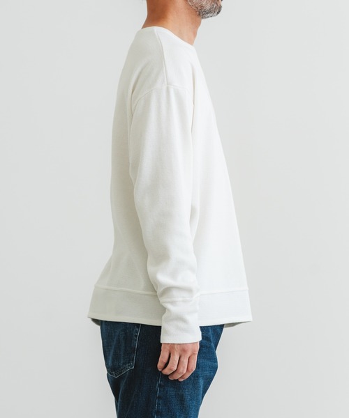 quadro（クオドロ）の「サーマルクルーネックプルオーバー（Tシャツ/カットソー・メンズ・ダークネイビー/キナリ/オリーブ/グレー・LARGE/MEDIUM）」の16枚目の写真