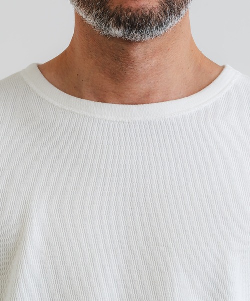 quadro（クオドロ）の「サーマルクルーネックプルオーバー（Tシャツ/カットソー・メンズ・ダークネイビー/キナリ/オリーブ/グレー・LARGE/MEDIUM）」の11枚目の写真