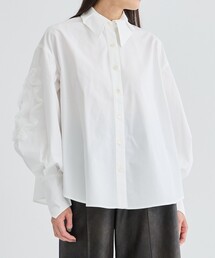【HOUGA/ホウガ】grass blouse/袖刺繍ブラウス