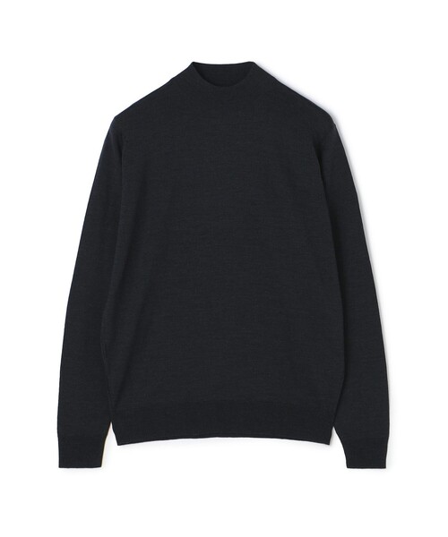 JOHN SMEDLEY(ジョンスメドレー)の「JOHN SMEDLEY 30G MODERN FIT ウール モックネックプルオーバー KILDAY(ニット/セーター・メンズ・パープル/チャコールグレー/グリーン・L/M)」の2枚目の写真