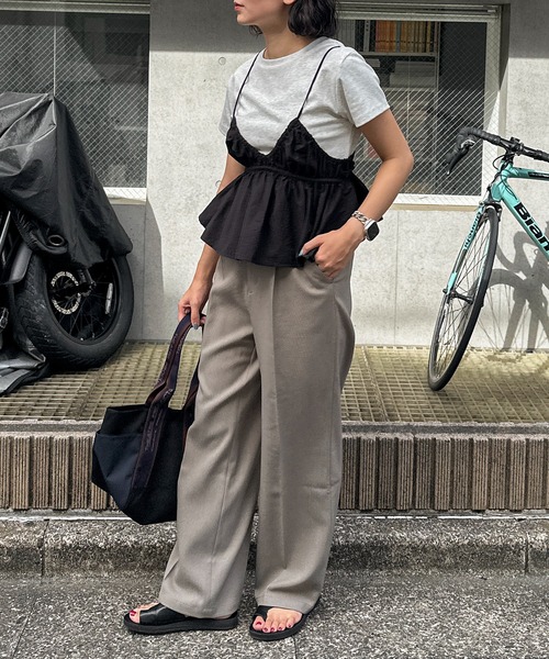 feepur(フェピュール)の「ベーシックタックスラックス(スラックス・レディース・グレー/ブラック/モカ・マルチサイズ)」の18枚目の写真