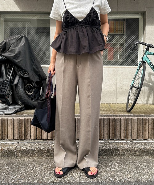 feepur(フェピュール)の「ベーシックタックスラックス(スラックス・レディース・グレー/ブラック/モカ・マルチサイズ)」の21枚目の写真