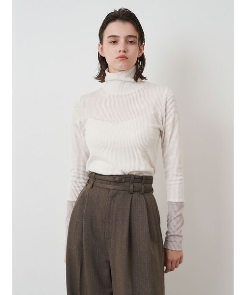 【セール】ストライプベロアカットソー（Tシャツ/カットソー）｜ELENDEEK（エレンディーク）