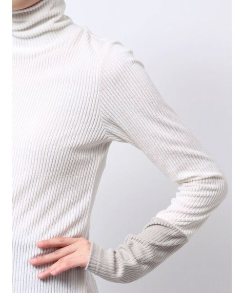 【セール】ストライプベロアカットソー（Tシャツ/カットソー）｜ELENDEEK（エレンディーク）