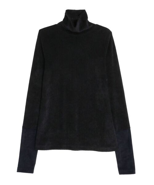 【セール】ストライプベロアカットソー（Tシャツ/カットソー）｜ELENDEEK（エレンディーク）