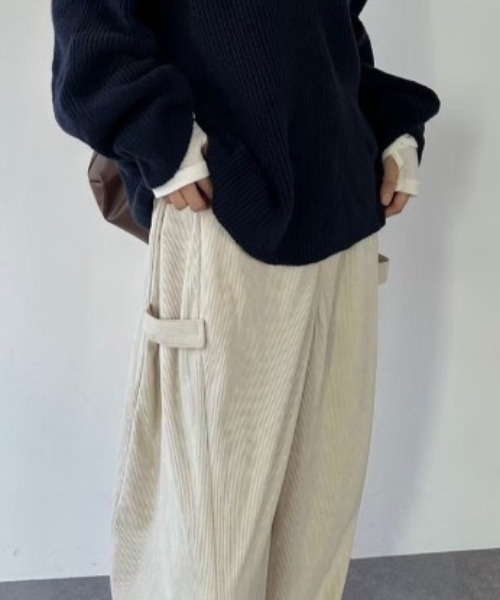 サイドタックコーデュロイパンツ（その他パンツ）｜HANNE（アン