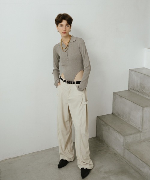 HANNE（アン）の「サイドタックコーデュロイパンツ（その他パンツ・レディース・ブラック/アイボリー・MEDIUM/SMALL）」の17枚目の写真