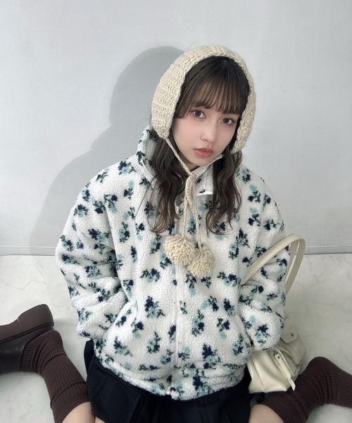 セール】◇選べるアソートデザイン スタンドカラーボアブルゾン