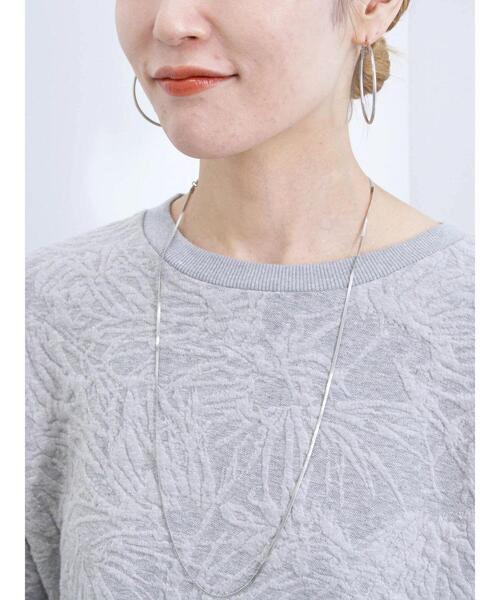 Samansa Mos2 blue（サマンサモスモスブルー）の「ジャカードダンボールプルオーバー（Tシャツ/カットソー・レディース・キナリ/グレー/ブラック・F）」の14枚目の写真