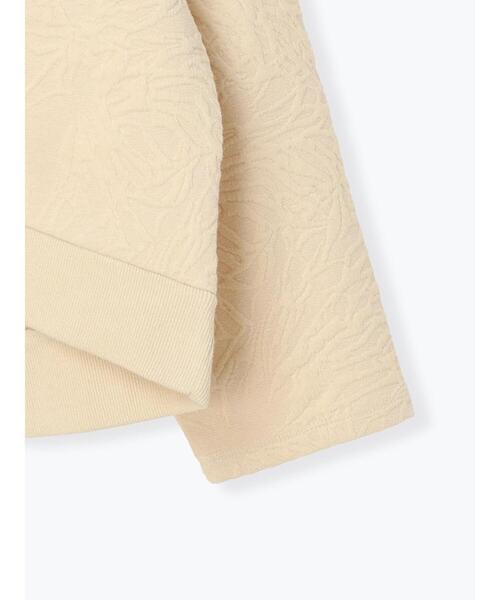 Samansa Mos2 blue（サマンサモスモスブルー）の「ジャカードダンボールプルオーバー（Tシャツ/カットソー・レディース・キナリ/グレー/ブラック・F）」の6枚目の写真