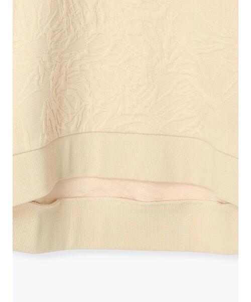 Samansa Mos2 blue（サマンサモスモスブルー）の「ジャカードダンボールプルオーバー（Tシャツ/カットソー・レディース・キナリ/グレー/ブラック・F）」の7枚目の写真