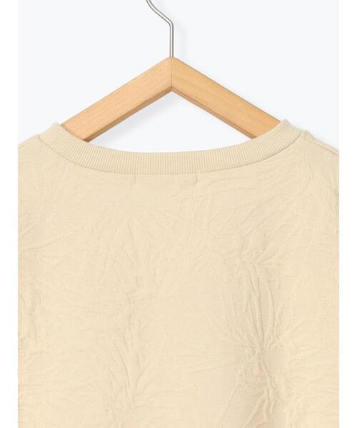 Samansa Mos2 blue（サマンサモスモスブルー）の「ジャカードダンボールプルオーバー（Tシャツ/カットソー・レディース・キナリ/グレー/ブラック・F）」の8枚目の写真