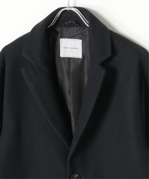 ikka（イッカ）の「メルトンチェスターコート（チェスターコート・メンズ・ネイビー・L/M/XL）」の8枚目の写真